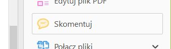 Narzędzie „Skomentuj”