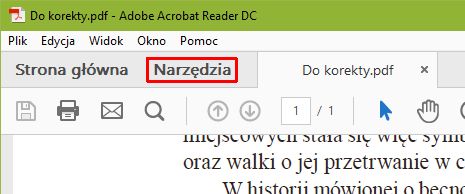 Narzędzie „Skomentuj”